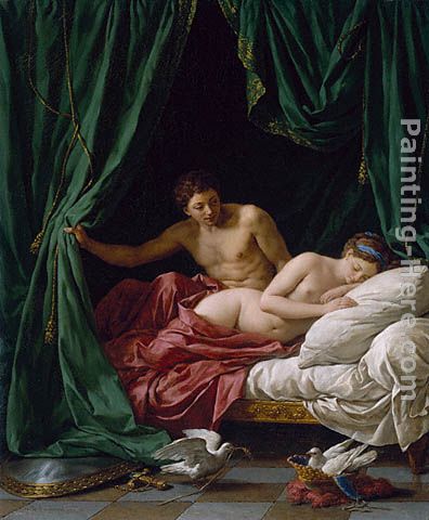 Mars and Venus painting - Louis Lagrenee Mars and Venus art painting